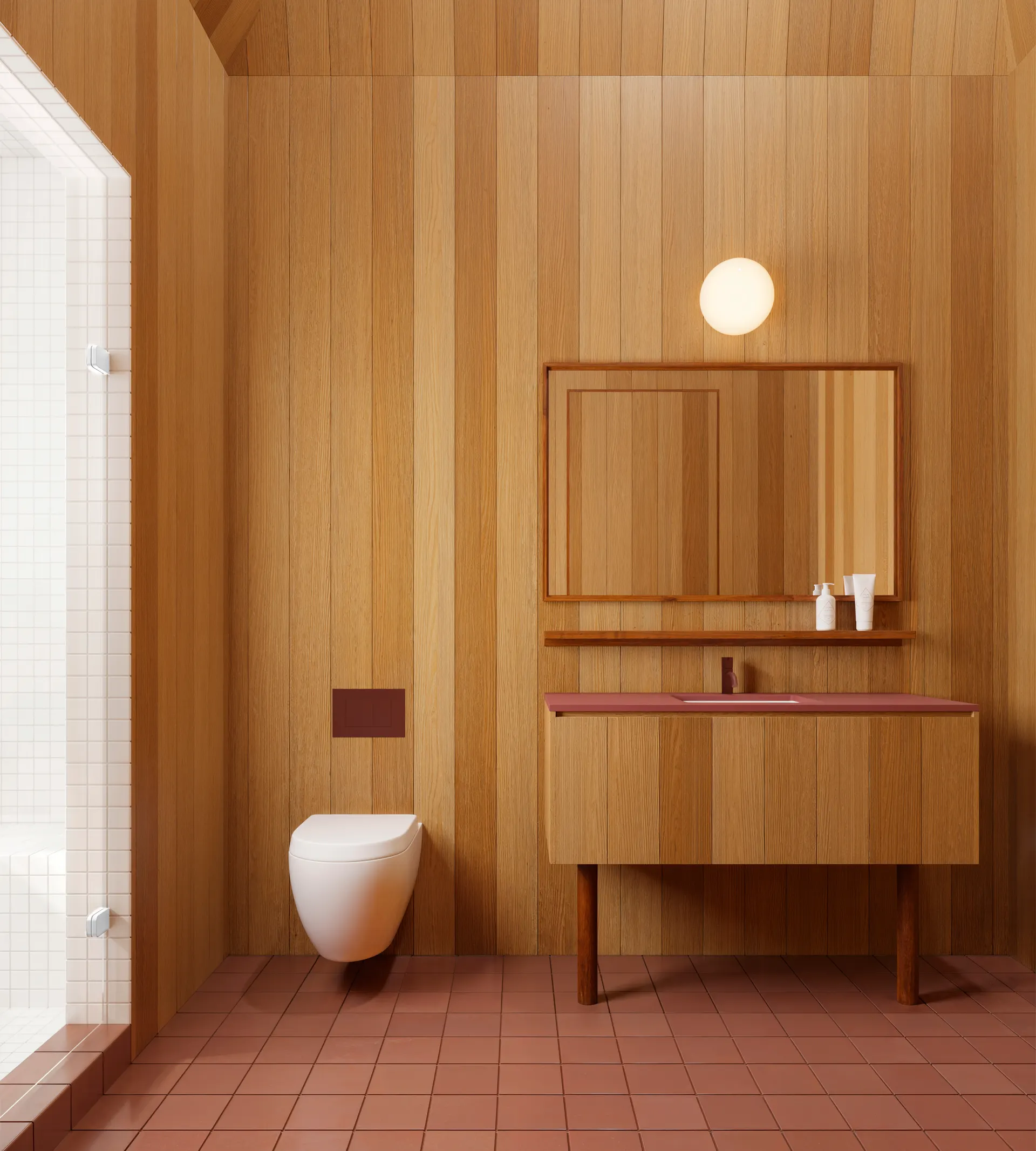Detail, the bath, vertical